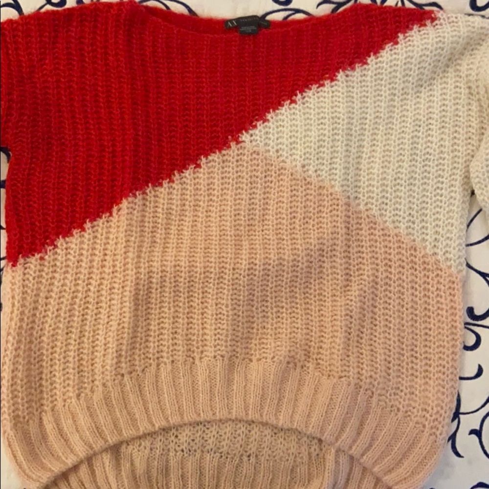 Armani Exchange color block sweater